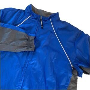 Novara Blue Convertible Cycling Windbreaker Jacket/Vest Full Zip Men’s Size XL